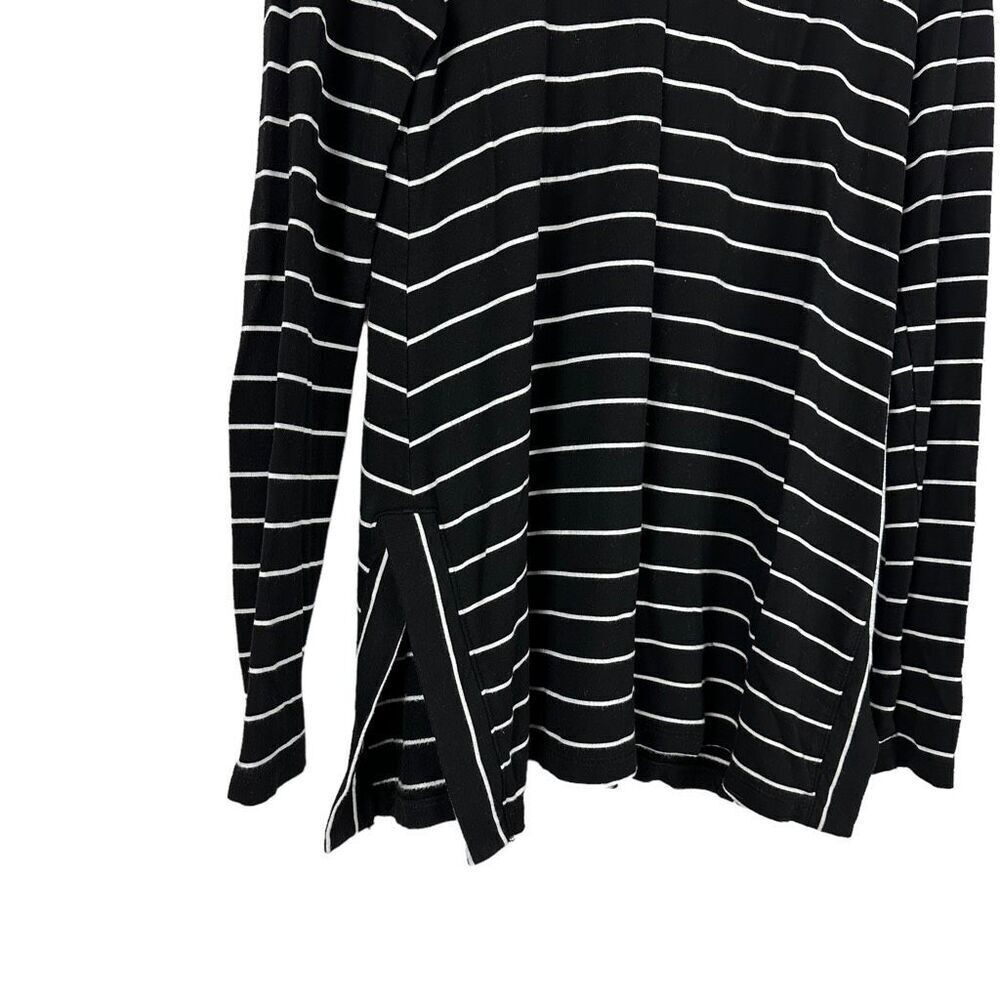 Loft Long Sleeve Striped Tunic size XS Black White - Picture 5 of 7